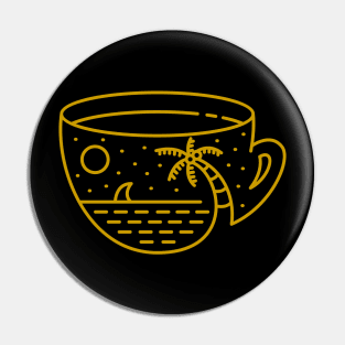 Coffee in Paradise Pin