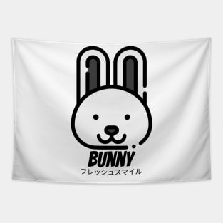 Bunny Rabbit White Grey Animal Tapestry