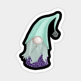 Winter Christmas Holiday Gnome Magnet