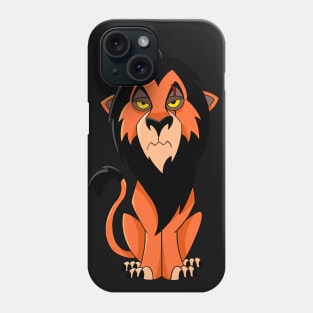 Scar character, the lion king Phone Case