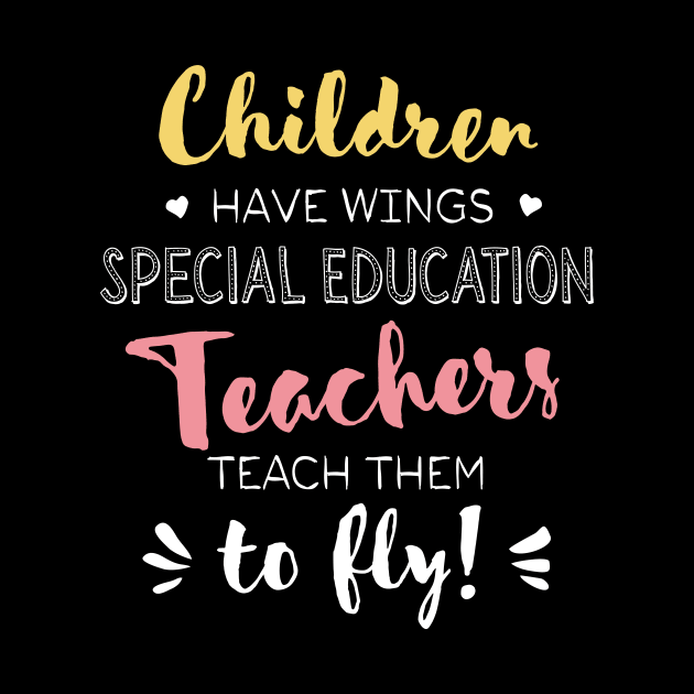 Special Education Teacher Gifts - Beautiful Wings Quote by BetterManufaktur