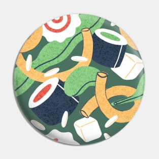 Colorful Flying sushi Pin