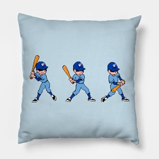 8-Bit Baseball Batter - Toronto Pillow