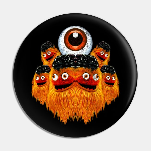 Philadelphia Gritty Eyeball of Hell Pin by lavdog