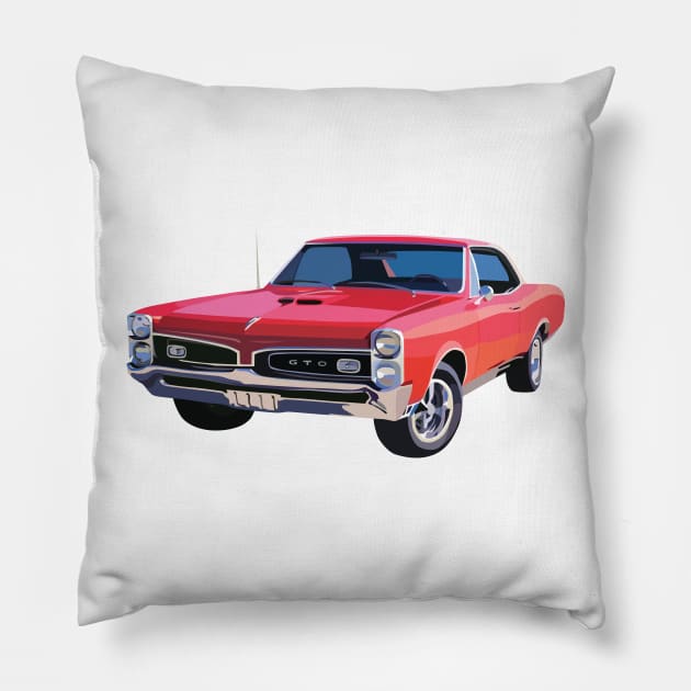 Pontiac GTO 1967 Pillow by zemluke