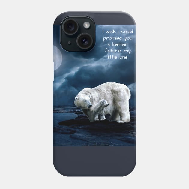 I wish I could promise you a better future, my little one Phone Case by Jerry De Luca