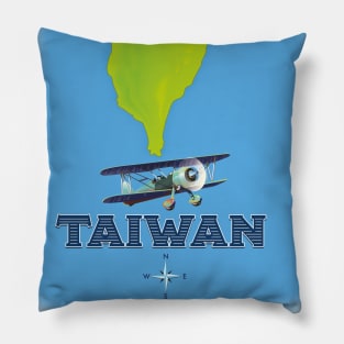 Taiwan vintage map Pillow