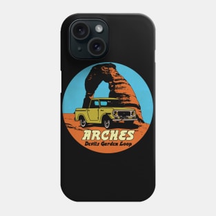 Vintage Arches Park Utah Phone Case