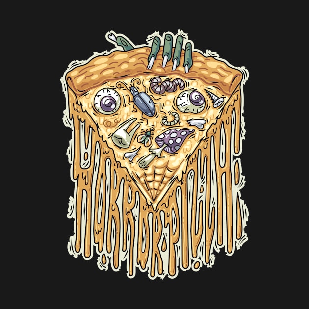 Zombie Hand with Horror Pizza by Voysla