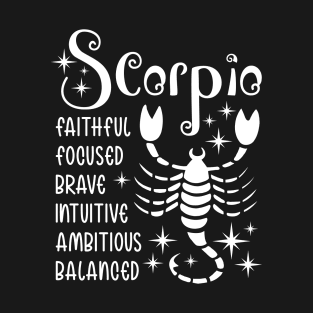 Scorpio zodiac positive traits T-Shirt