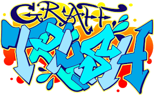 Graff Trash color splasher Magnet