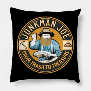 Junkman Joe From Trash to Treasure Pillow