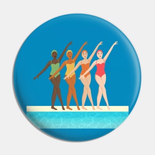 Aqua Ballet Pin