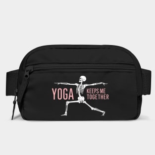 Yoga Keeps Me Together Fitness Humor Parody Bag