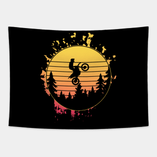 riding motorcycle cool celebrate,motorcycle owner excitement matching friends Tapestry