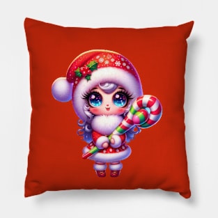 Cartoon Mrs Claus Pillow