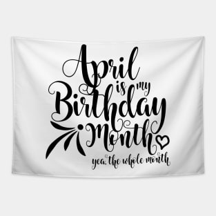 birthday april Tapestry