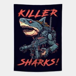 Killer Sharks! Tapestry