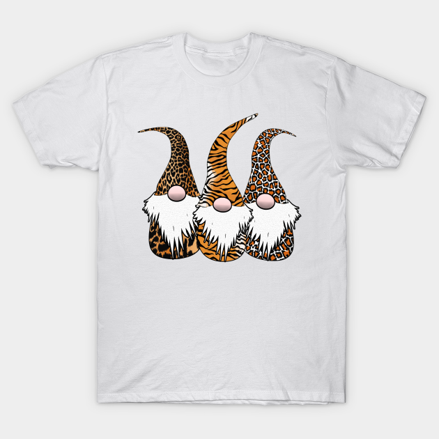 Leopard Gnomes Shirt Gnome T-Shirt Leopard T-Shirt Gnome Leopard T-Shirt Leopard Shirt