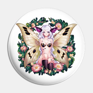 Moth Girl anime, cute giant monster kawaii anime tee Pin