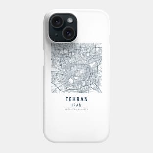 tehran simple map Phone Case