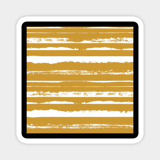 Gold Summer Stripes Magnet