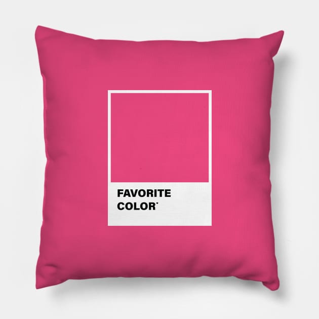 FAVORITE COLOR Pillow by encip