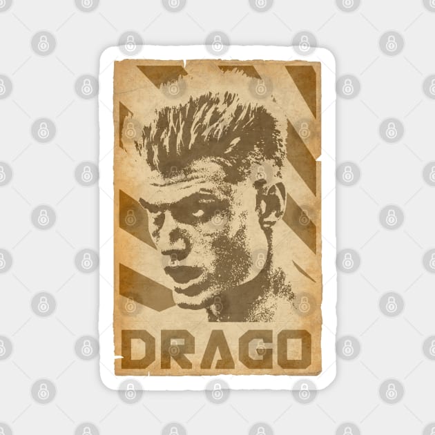 Ivan Drago Retro Propaganda Magnet by Nerd_art