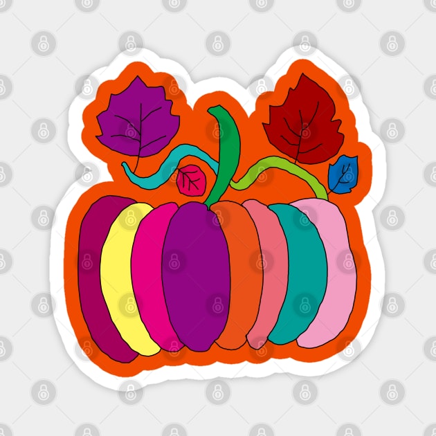 Halloween Pumpkin Pattern Magnet by EunsooLee