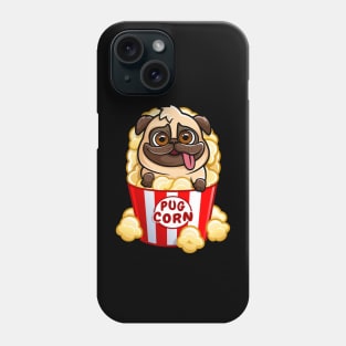 Pug Corn - Funny Popcorn Dog Pun Phone Case