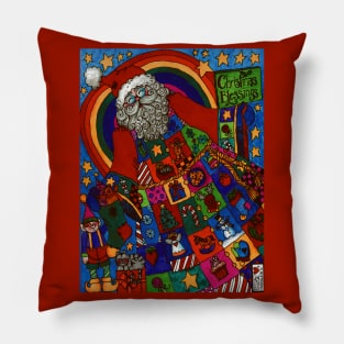 Abundant Blessings Santa Pillow