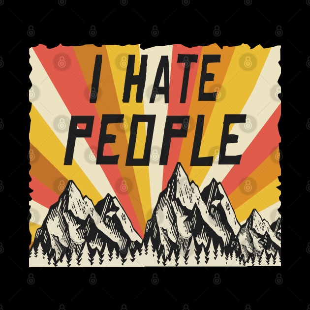 i hate people retroVintaged by joyTrends