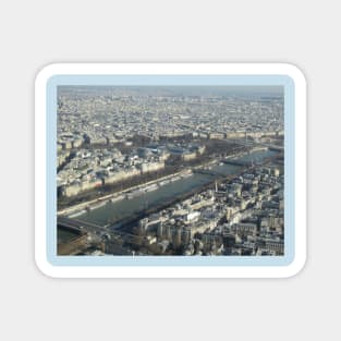 Paris City View from Eiffel Tower Magnet