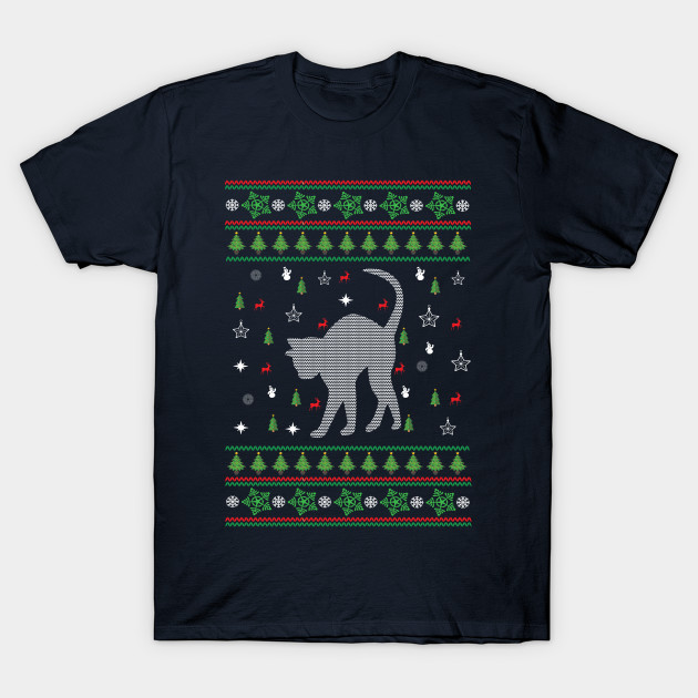 Cat Christmas Jumper Cat Ugly Christmas Sweater T Shirt