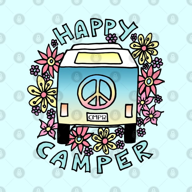 Happy Camper Hippy Van by julieerindesigns