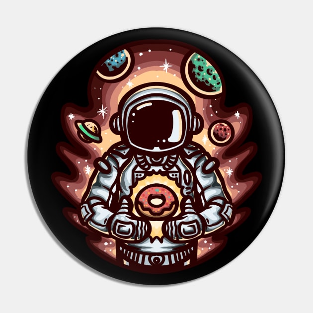 Cartoon Aesthetic Astronaut Pin by Dojaja