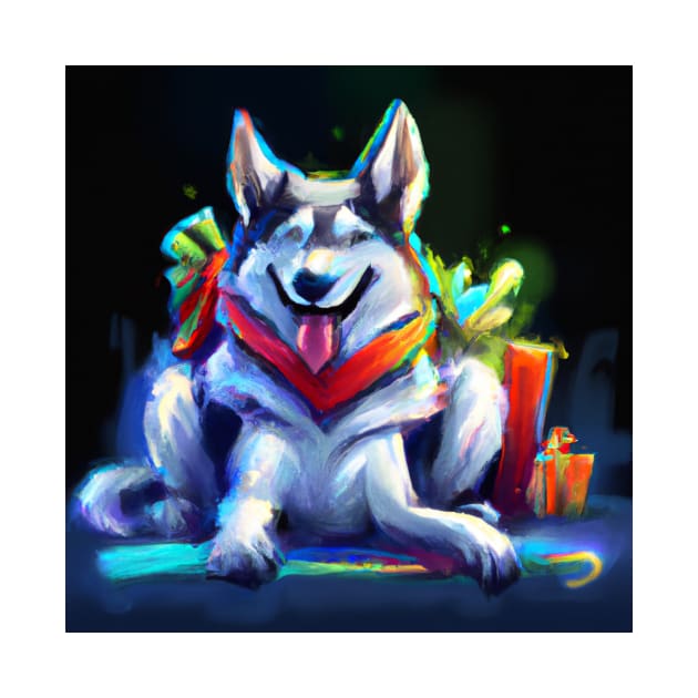 Cute Husky Drawing by Play Zoo