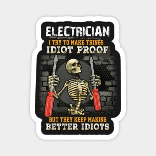 Sarcastic Electrician Magnet