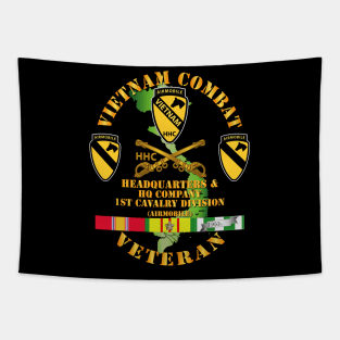 Vietnam Combat Cavalry Veteran w  HHC - 1st Cav Div Tapestry