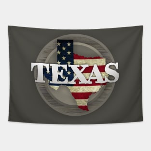 Texas Flag Rustic Tapestry