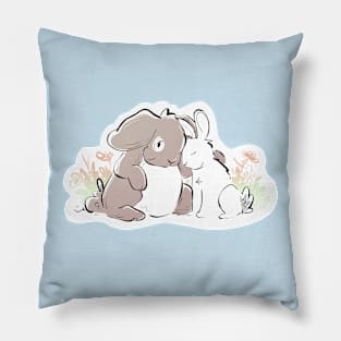 Warm and Fuzzy Bunny Cuddles Pillow