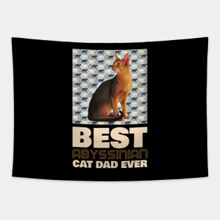 Best Abyssinian Cat Dad Ever Tapestry