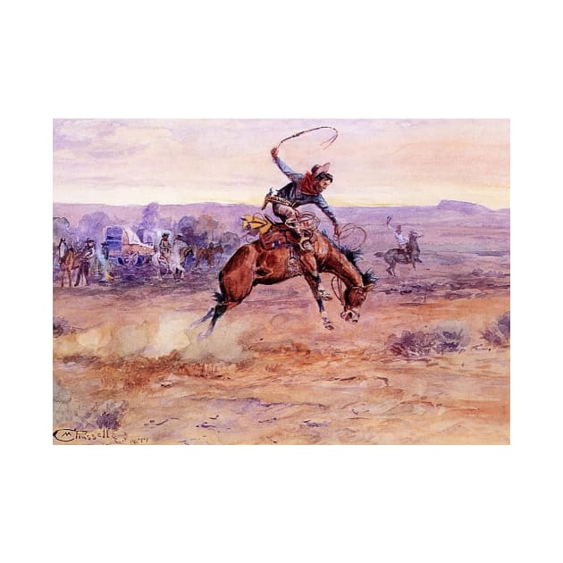 “Bucking Bronco” by Charles Russell by PatricianneK