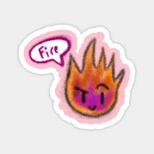Cute Flame Magnet