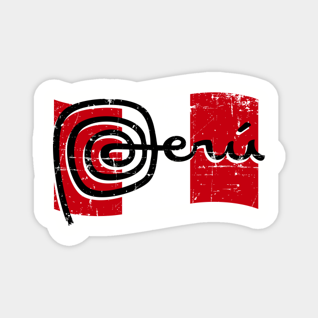 Bandera del Perú - Marca Perú - Marca Peru - Magnet | TeePublic