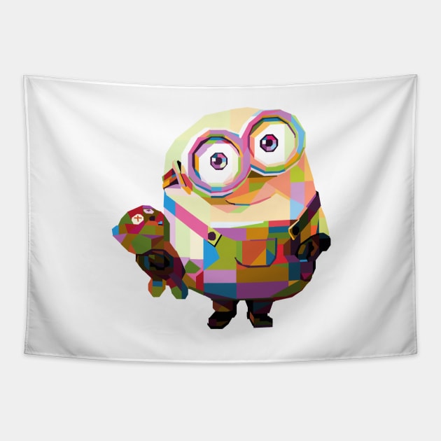 Bob Minion Pop Art Tapestry by wpapkoo