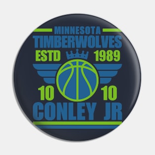 Minnesota Timberwolves Conley Jr 10 Basketball Retro Pin