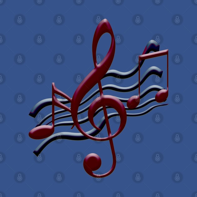 Musical Notes (Blue) by mavicfe