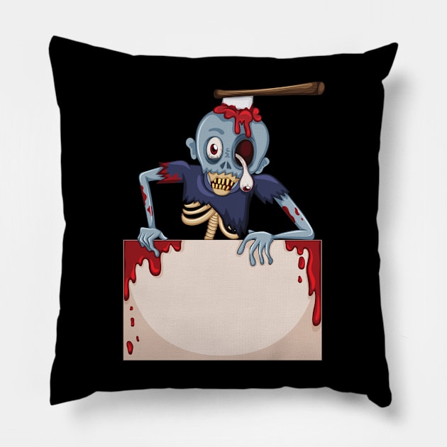 Spooky Zombie Pillow by Choupete