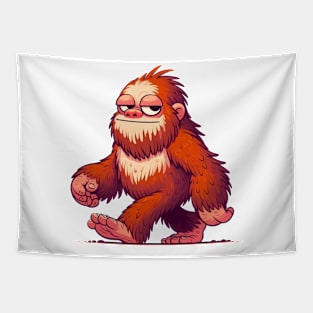 Bigfoot Illustration Tapestry